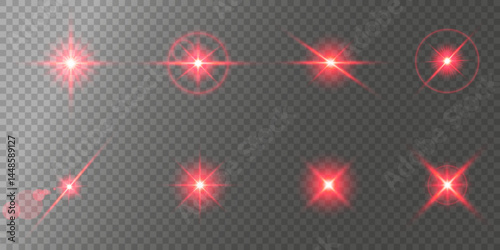 Lens Flare, light glow effect. sun or realistic shining star with backlight effect. bokeh glitter and sparkles or sparkles on transparent background.