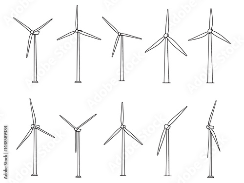 Eco Friendly Wind Energy Conversion Sketch Design