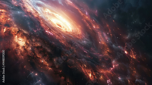 Black Hole Glare Devouring Light