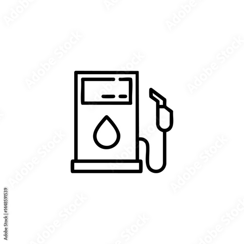 Fuel pump icon flat vector design