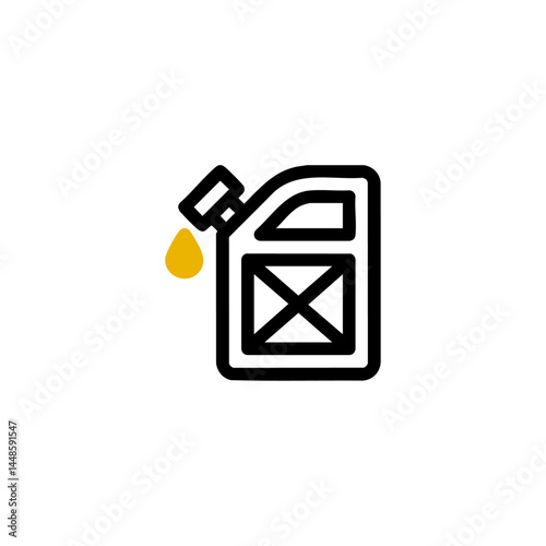 Fuel gallon icon flat vector design