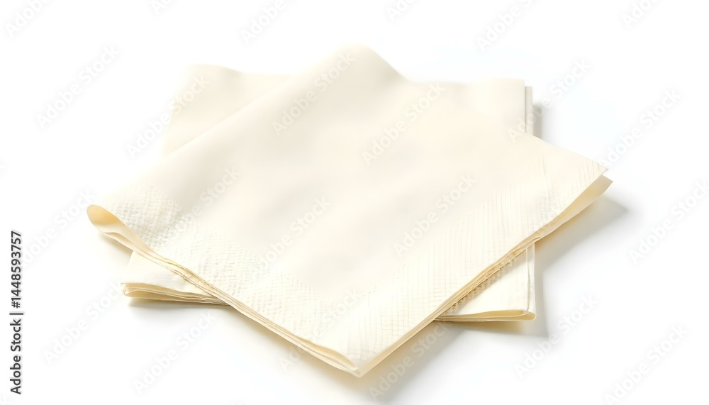 napkin isolated on white background napkin isolated on white background