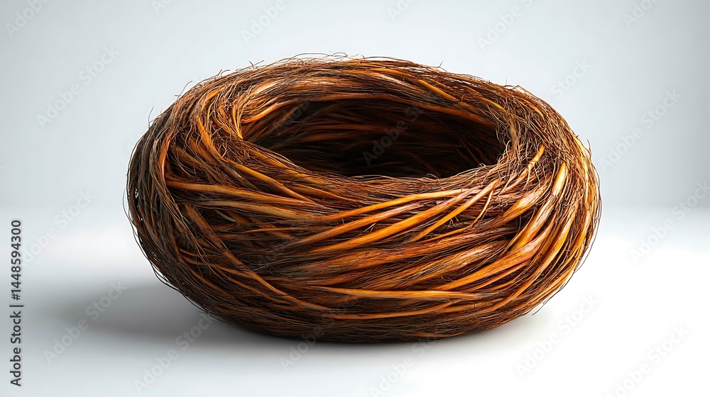 Bird Nest Made Of Twigs Isolated On White Background High Resolution Photo Bird Nest Made Of Twigs Isolated On White Background High Resolution Photo
