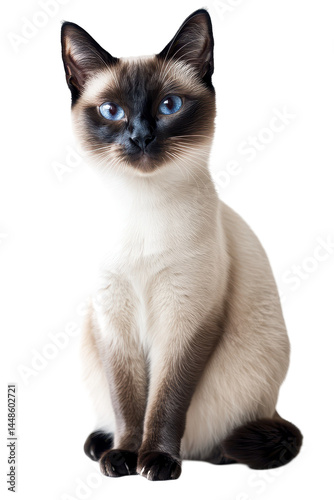 Isolated Siamese Cat