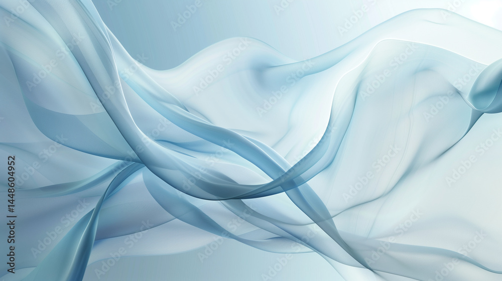 Naklejka premium soft gradient fabric wave