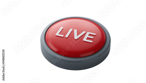  Red button with the word 