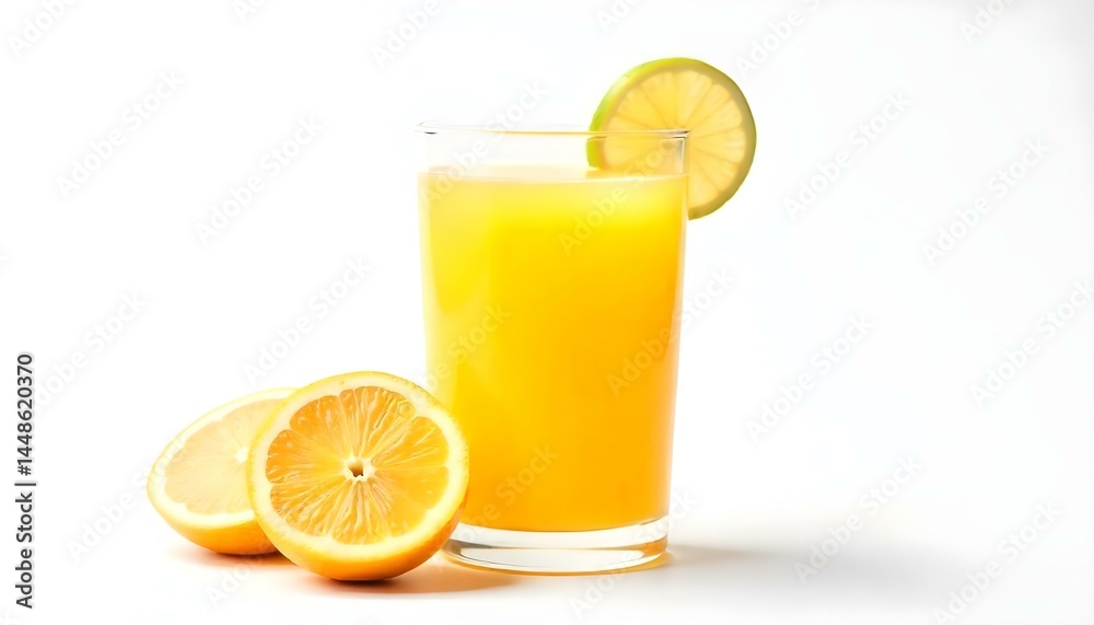 glass of orange juice isolated on a white background glass of orange juice isolated on a white background