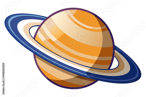 saturn and its rings