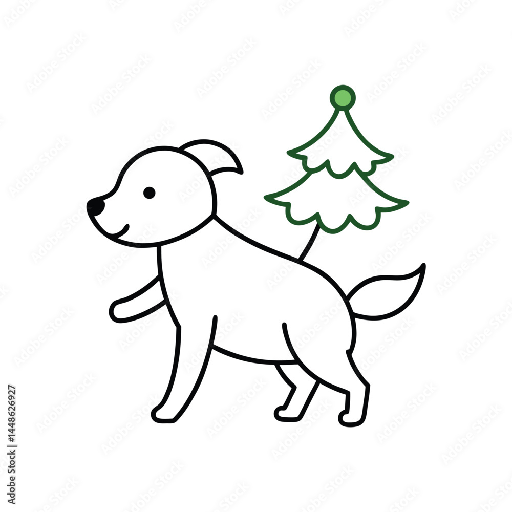 Obraz premium dog with bone