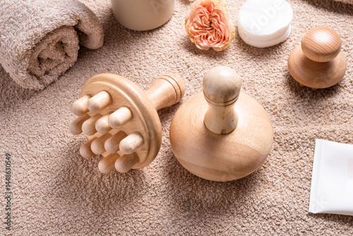 Wood Therapy Massage Tools, Maderoterapia, Manual Mushroom Massagers for Body