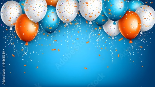 Colorful Balloons Celebration Party Festive Background