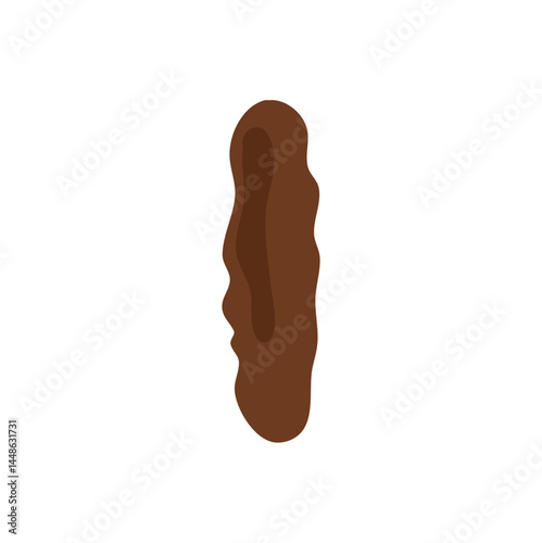 Bristol stool vector cartoon illustration