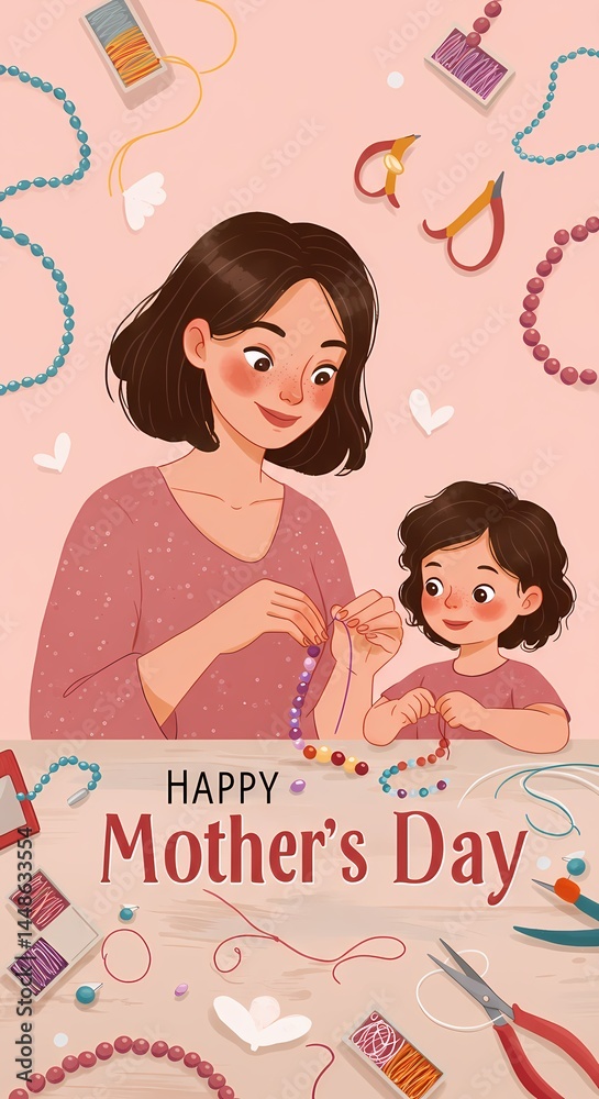 Crafting a Mother's Day masterpiece: Artistic expression and family bonding Crafting a Mother's Day masterpiece: Artistic expression and family bonding