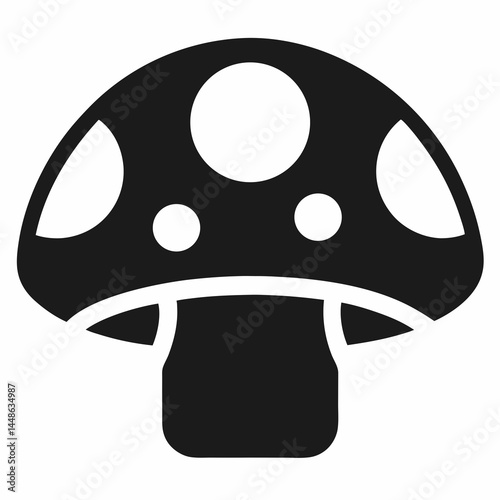 Mushroom Vector Illustration for Nature and Gaming Graphics