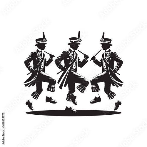 Morris Dancers Vector (4).eps