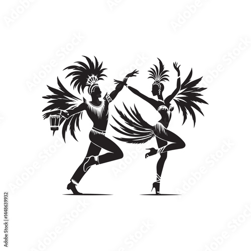Samba Dancers Vector (4).eps
