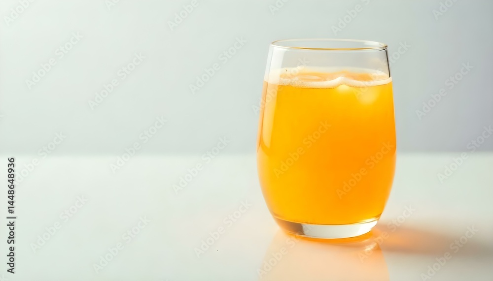 glass of Apple juice on a white background glass of Apple juice on a white background