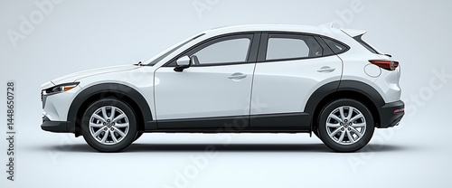 White SUV Profile