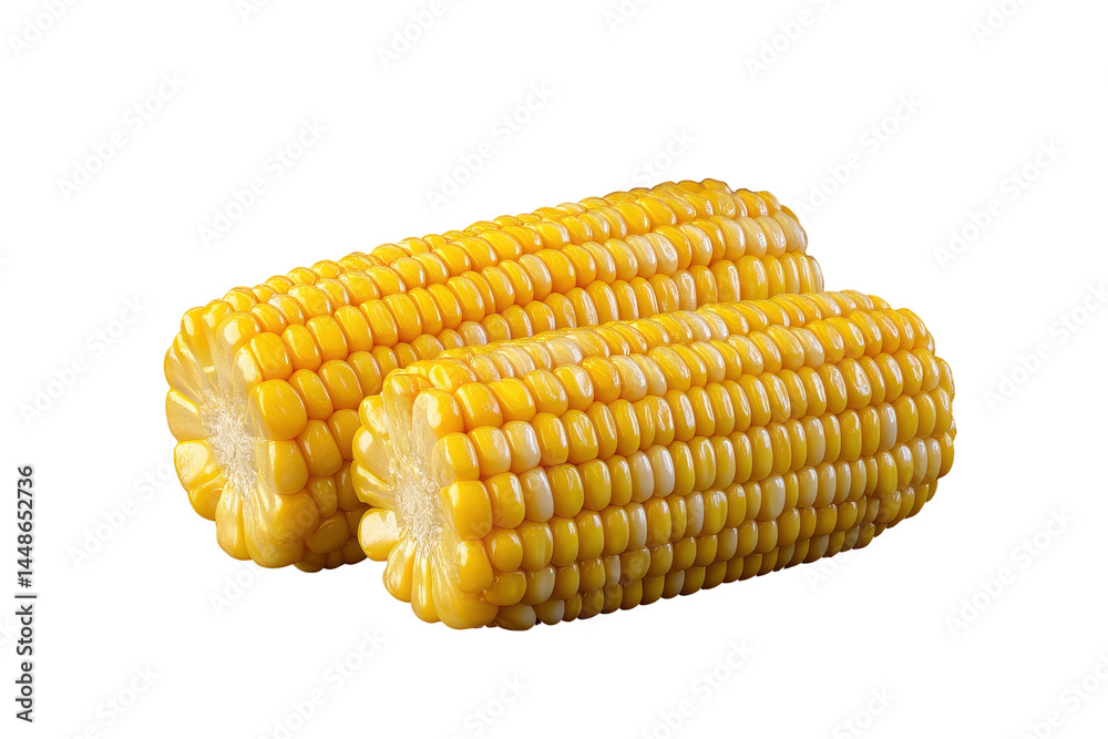 Isolated Pair of Corn Cobs Isolated Pair of Corn Cobs