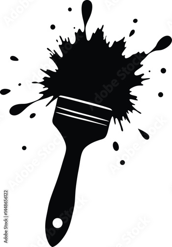 vector illustration of a paint brush