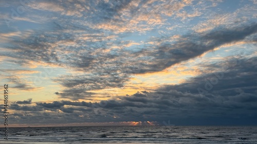 Dawn Clouds over the Ocean