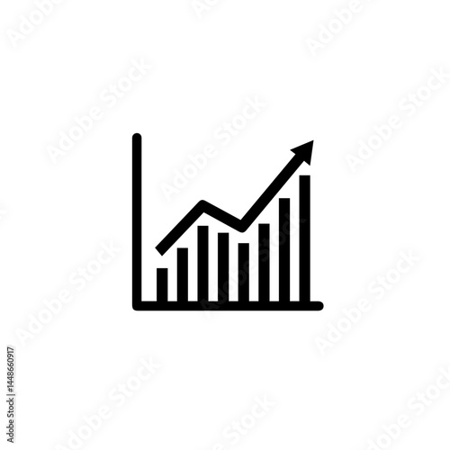 Business growth chart illustrating increasing profits  