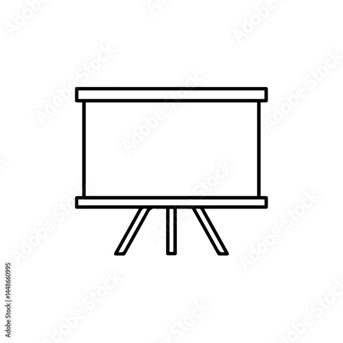 Blank presentation board for business meetings and discussions  