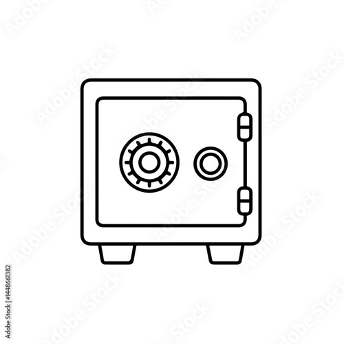 Safe box with combination lock for security and storage  