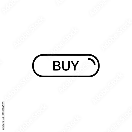 Buy Button Icon in Minimalist Design  