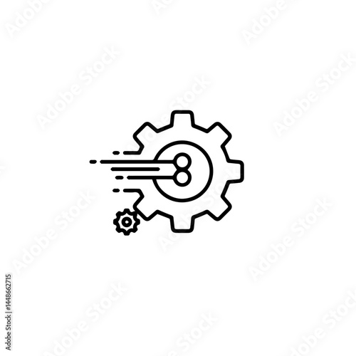 Gears in Motion Depicting Speed and Efficiency  