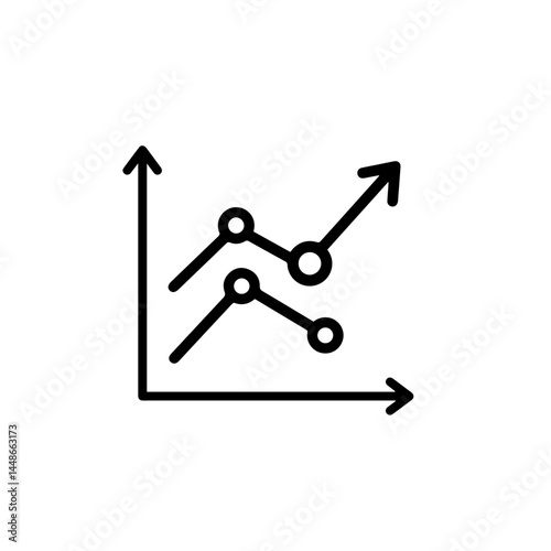 Business growth graph illustrating upward trends in performance  