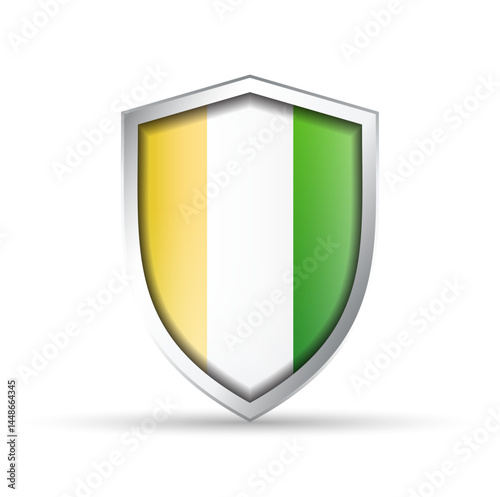 Ireland Flag Glossy Shield Icon Free Download Ireland Flag Glossy Shield Icon - GFXLoad
