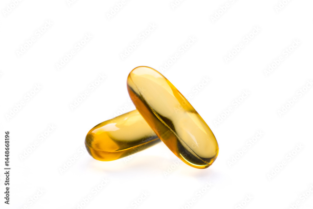 Dietary supplement containing omega 3 fish oil capsules
