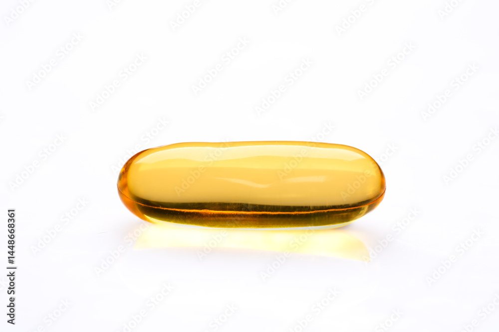 Dietary supplement containing omega 3 fish oil capsules