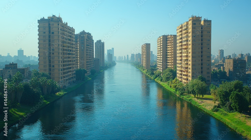 Obraz premium Canal cityscape