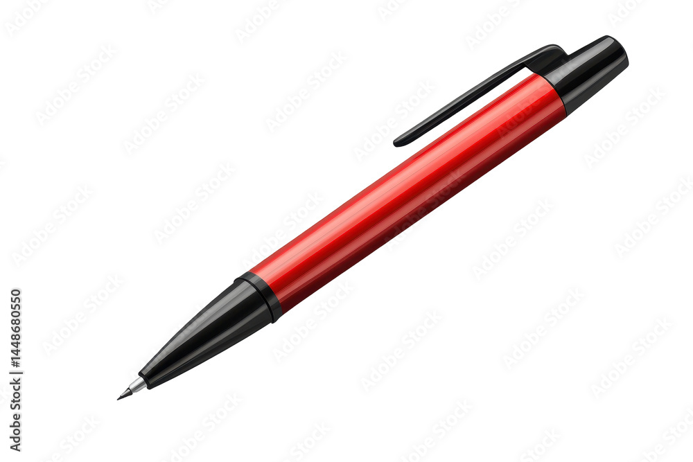 Isolated Red and Black Ballpoint Pen Isolated Red and Black Ballpoint Pen