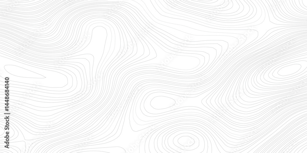 Abstract topography map contour line modern design with White background with topographic wavy pattern design. 