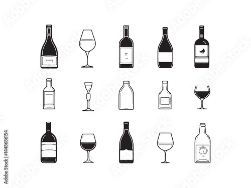 Elegant hand drawn vintage clothing shop vector