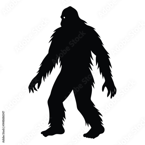 Mysterious Bigfoot Silhouette Cryptid Creature of the Wild