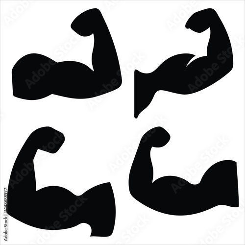 Muscle Anatomy Hand silhouette, simple, minimalist, vector