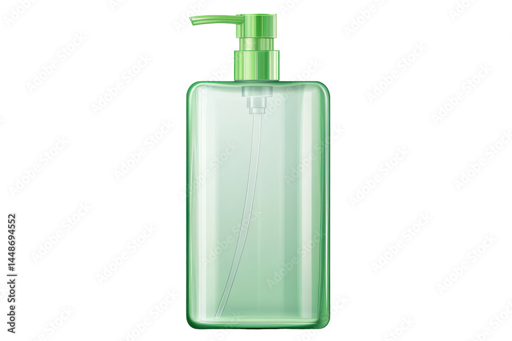 Isolated Green Soap Dispenser Isolated Green Soap Dispenser
