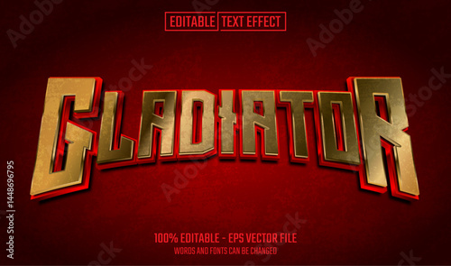 gladiator editable text effect