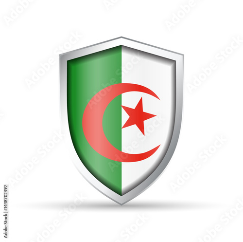 Equatorial Guinea Flag Glossy Shield Icon