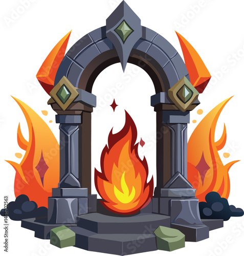 Fantasy portal fire