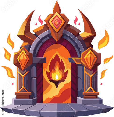 Fantasy portal fire