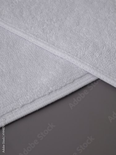 White Terry towel fabric fluffy flannel material 