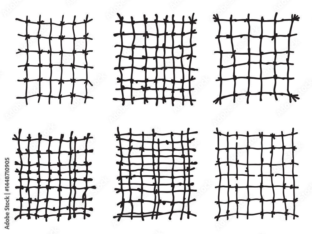 Fototapeta premium Elegant Trellis Netting Design for Garden Structure Illustration