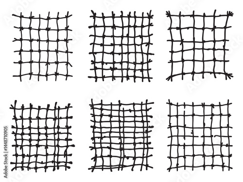 Elegant Trellis Netting Design for Garden Structure Illustration