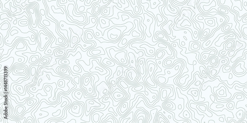 Abstract topography map contour line modern design with White background with topographic wavy pattern design. 