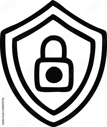 Cybersecurity Icon Set – 20 Modern Outline Icons for Data Protection, VPN, Encryption & Online Safety